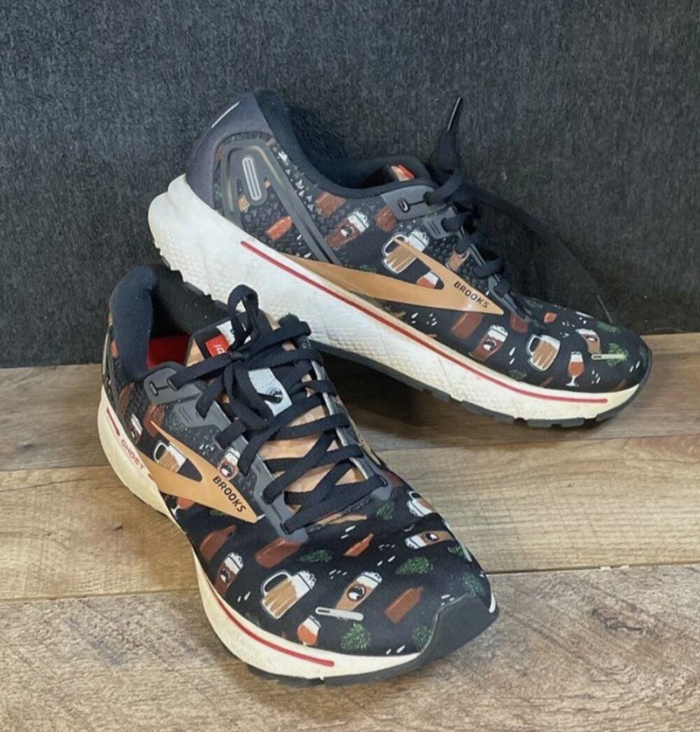 Brooks x Deschutes Brewery Ghost 14 Run Hoppy Men's Running Shoes Size 10.5